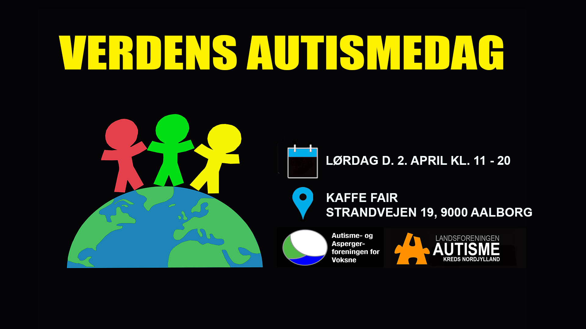 Autismedag 2. April i Aalborg på Kaffefair